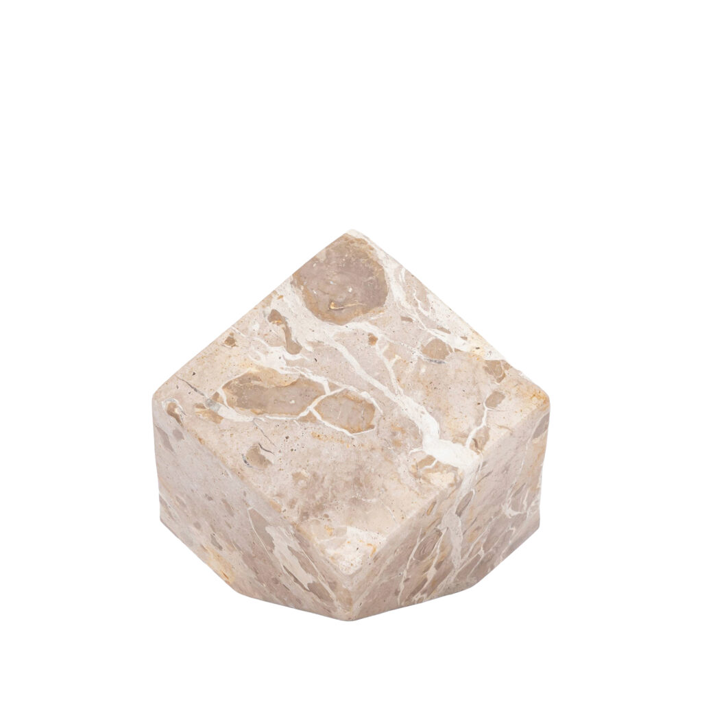 Liby Beige kubusbeeld Medium